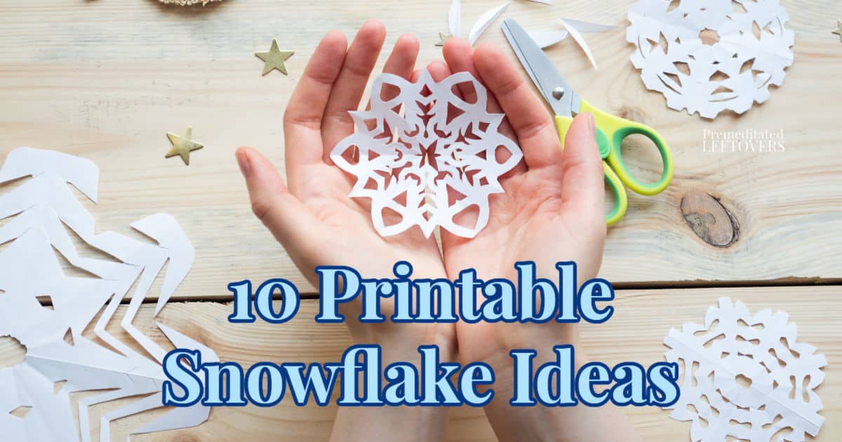 printable snowflake cutting template