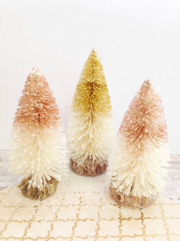 Bottle Brush Christmas Trees