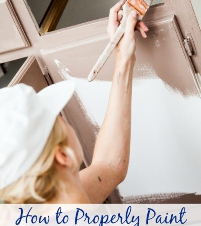 How to Properly Paint Kitchen Cabinets- Painting your cabinets is an easy and affordable way to update your kitchen. Do it right with these helpful tips.