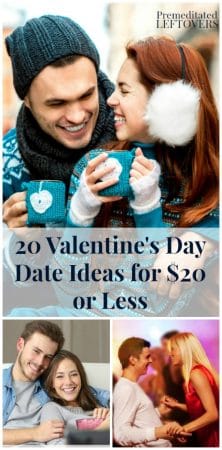 a few date ideas for enjoying Valentine's Day on a budget: hot cocoa and ice-skating, a matinee movie, dancing