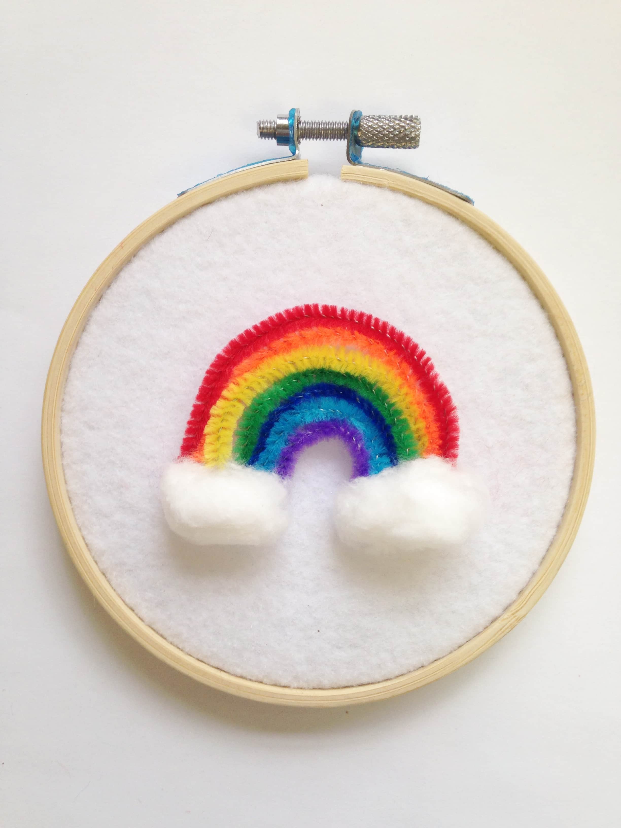 Easy Rainbow Hanging Craft for Kids