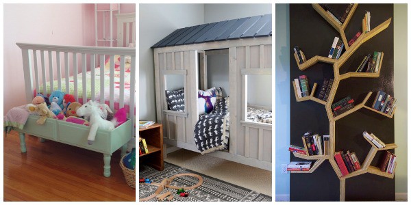 11 DIY Kid's Furniture Projects- Here are 11 kid's furniture pieces you can build yourself. They are inexpensive and include easy to follow tutorials. 