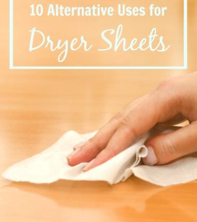 10 Alternative Uses for Dryer Sheets- Here are 10 different ways to use dryer sheets around your home that are frugal and practical. Give them a try!