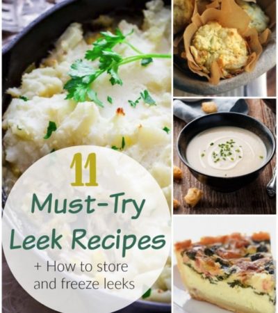 11 Must-Try Leek Recipes- Here are 11 leek recipes you need to try! They include flavorful leek soups, pasta dishes, quiche, and even muffins!