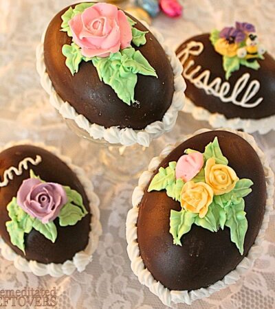 Hollow chocolate Easter eggs