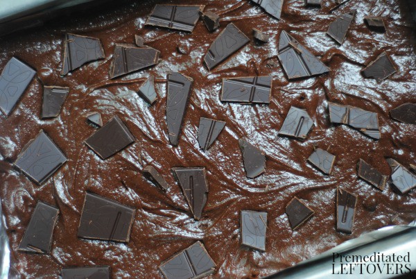 Layer 3 types of chocolates to create this Copycat Starbucks Brownie Recipe!