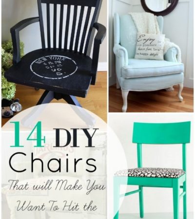 14 Upcycled Chair Tutorials- Turn a tattered old chair into a treasured piece of furniture for your home with these creative upcycled chair projects.