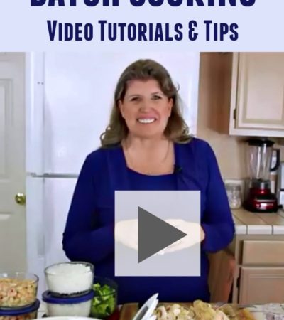 How to Get Started with Batch Cooking - Video Tutorials and batch cooking tips