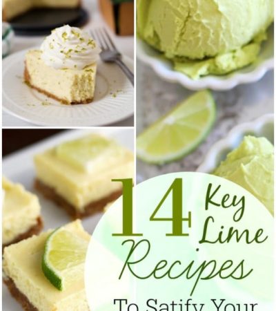 14 Key Lime Recipes- Enjoy the tangy flavor of Key limes with these 14 recipes. They include breakfast, lunch, dinner, and of course dessert!