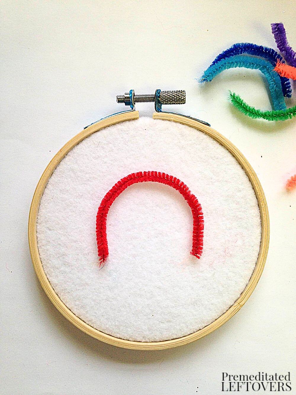 Easy Rainbow Wall Hanging Craft for Kids
