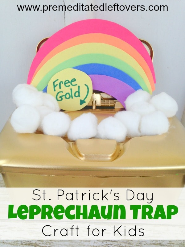 St. Patrick's Day Leprechaun Trap Craft for Kids- Little ones will love making this fun leprechaun trap and waiting to see if it works on St. Patrick's Day!