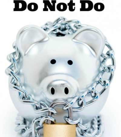 5 Things Frugal People Do Not Do- Here are 5 things that people who live frugally just don't do. See how much money you can save by choosing to NOT do them.