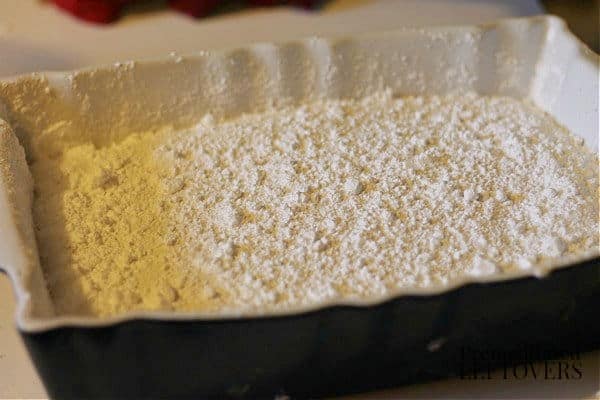 homemade marshmallow in casserole dish