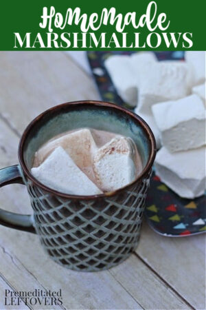 homemade marshmallows in hot chocolate