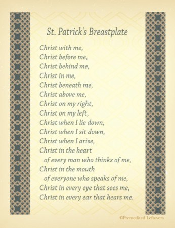 Free Printable St. Patrick's Breatplate