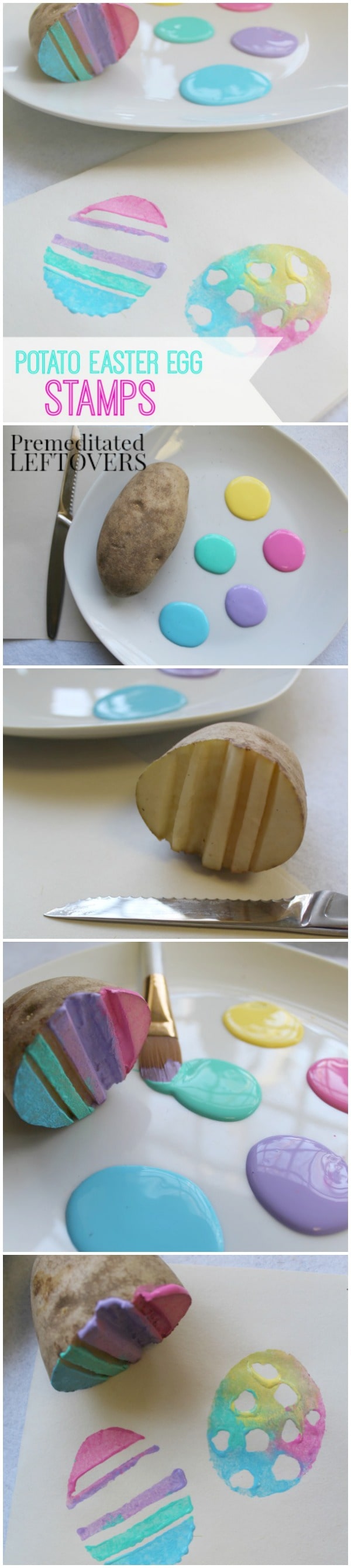 How to make Potato Easter Egg Stamps