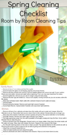 Spring Cleaning Checklist with room by room cleaning ideas
