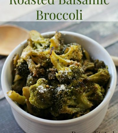 Roasted Balsamic Broccoli- Vegetables don't have to be boring! This tasty recipe shakes things up by combining seasoned broccoli and balsamic vinegar.