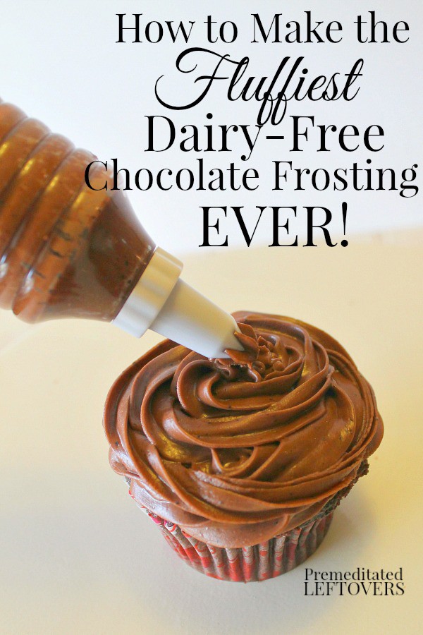 How to Make Fluffy Dairy-Free Chocolate Frosting - Recipe and Tips. This dairy-free chocolate frosting recipe is delicious and creamy!
