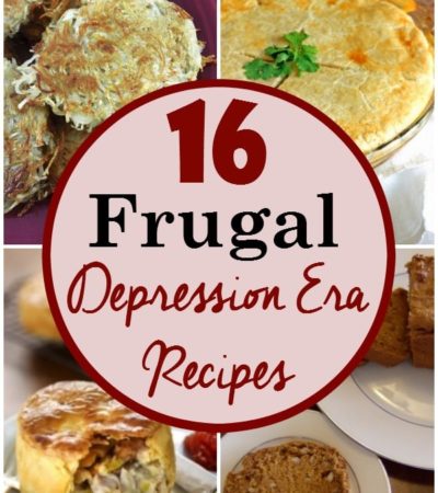 Frugal and Flavorful Depression Era Recipes- From depression era desserts to dinners, here is a list of 16 affordable and delicious recipes to try at home.