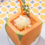 Cantaloupe and Sweet Apple Slush- This cantaloup and apple frozen drink recipe is fast, easy, and refreshing. It's also a fun way to beat the summer heat!
