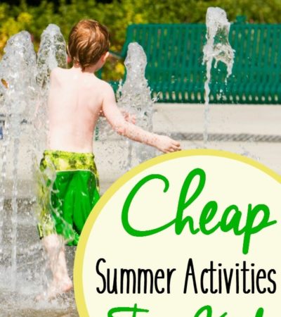 Cheap Summer Activities for Kids- Looking for ways to keep the kids busy over summer break? Here are a few activities they can do without breaking the bank.