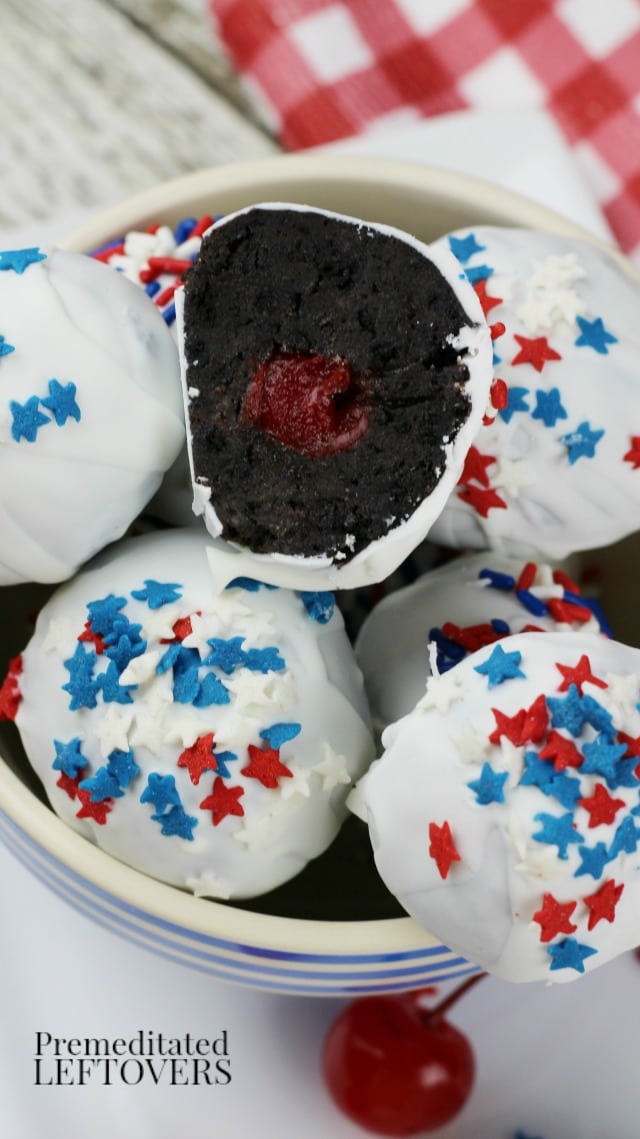 This Cherry-Stuffed Oreo Cookie Balls Recipe is an easy and delicious no-bake dessert that requires 5 ingredients.