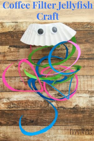 Coffee Filter Jellyfish Craft for Kids Tutorial