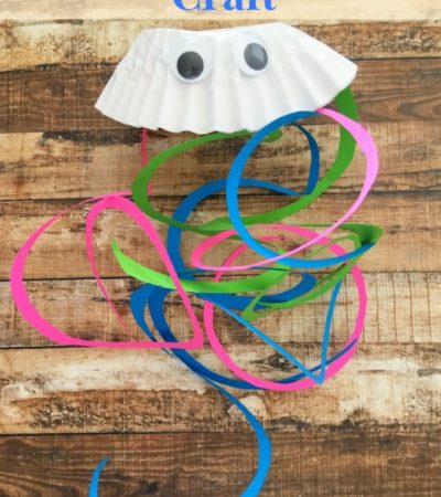 Coffee Filter Jellyfish Craft for Kids