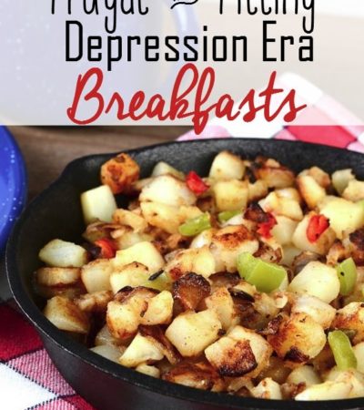 Frugal and Filling Depression Era Breakfasts- These depression era breakfast recipes are a frugal way to feed your family. They are hearty and inexpensive.
