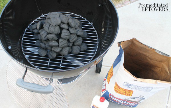 Make sure you use enough Kingsford briquets to evenly spread in grill for even cooking