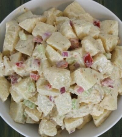 Quick and easy recipe for Cajun Ranch Potato Salad