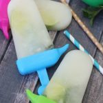 Fauxjito Popsicles- Here is a recipe that's perfect for summer! These mojito inspired popsicles combine the flavors of lime and mint and are alcohol-free.