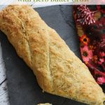 Rustic Homemade French Bread- This French bread with herb butter crust requires a few simple ingredients and little patience, but it's worth the wait!