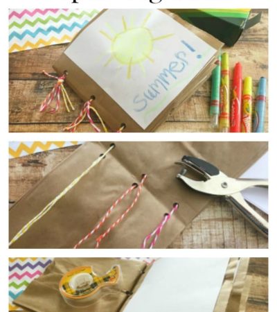 How to Make a Paper Bag Book for Kids - Here is an easy tutorial to make a paper bag book using brown lunch bags and other household supplies.