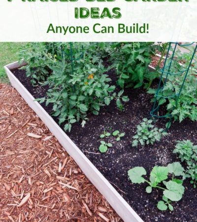 7 Raised Bed Garden Ideas Anyone Can Build- These 7 different raised bed gardens make the most of a small space and are much easier on your back and knees!