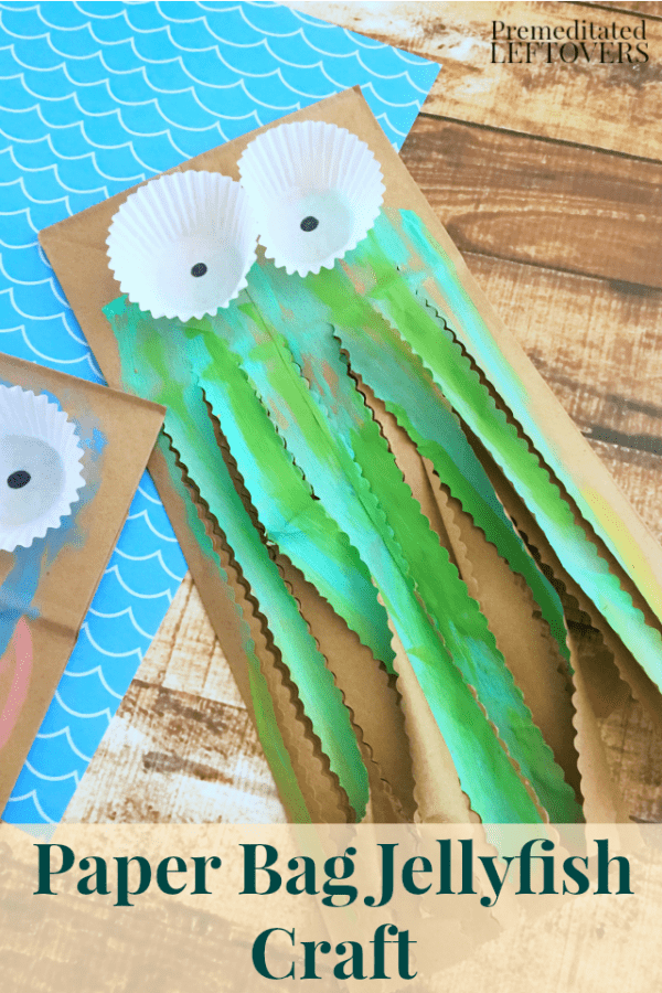 Paper Bag Jellyfish Craft with Cupcake Liners Tutorial