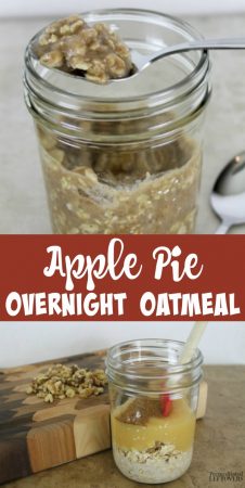 This Apple Pie Overnight Oatmeal recipe is an easy overnight oatmeal recipe that tastes like pie, but is made with just a few healthy ingredients.