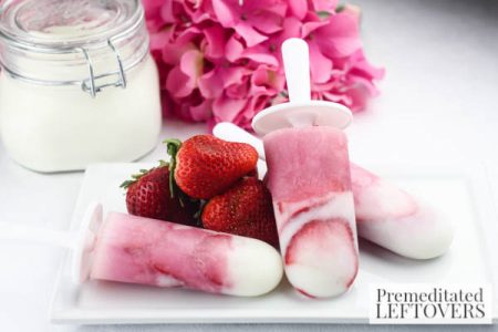 Strawberry Yogurt Popsicles