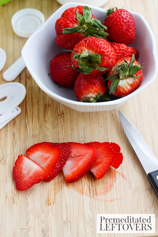 Strawberry Yogurt Popsicles-sliced berries