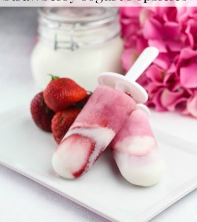 Strawberry Yogurt Popsicles- Combine strawberries and any pourable yogurt to make these refreshing popsicles. This recipe is just in time for summer!