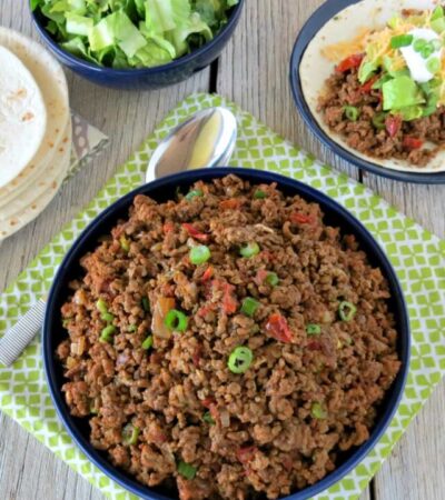 Homemade Seasoned Taco Meat Recipe