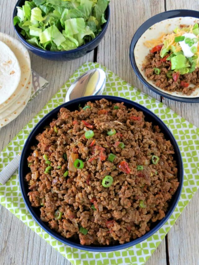 Homemade Seasoned Taco Meat Story