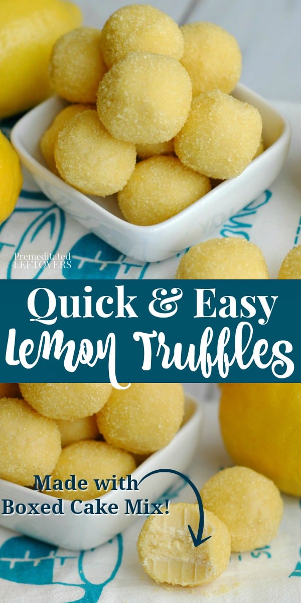 Quick and Easy Lemon Truffle Recipe Using Cake Mix