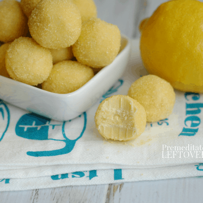 lemon balls rolled in yellow sugar