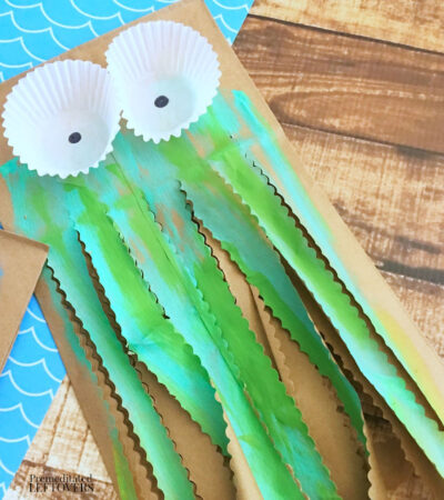 paper bag jellyfish craft for kids