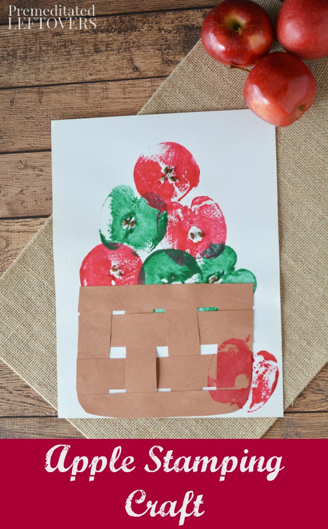 Apple Stamping Craft Tutorial For Kids