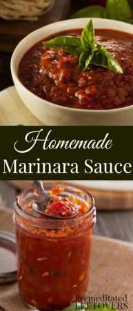 Homemade Marinara Sauce Recipe