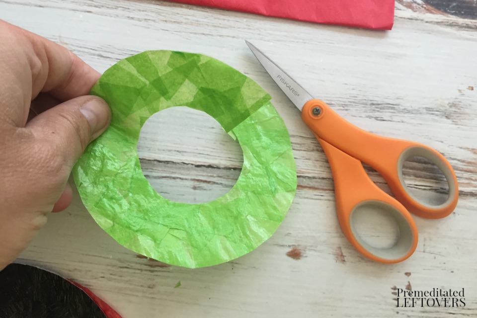 Olympic Rings Sun Catcher - use scissors to cut each ring