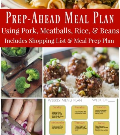 Prep-Ahead Meals from Scratch Menu Plan, Shopping List, and Batch Cooking Guide for weekly Meal Prep